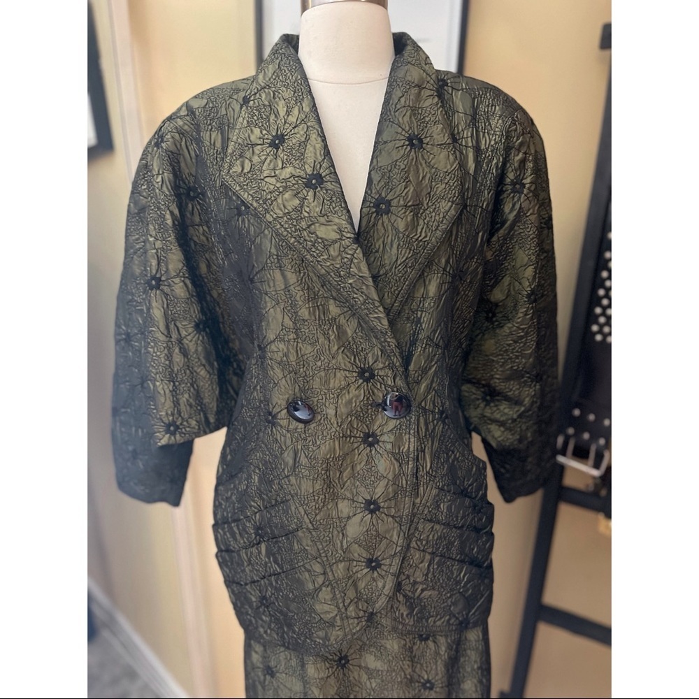 VINTAGE 80s EMILIO PARIS 2 piece set sz 4/6 - Picture 5 of 8